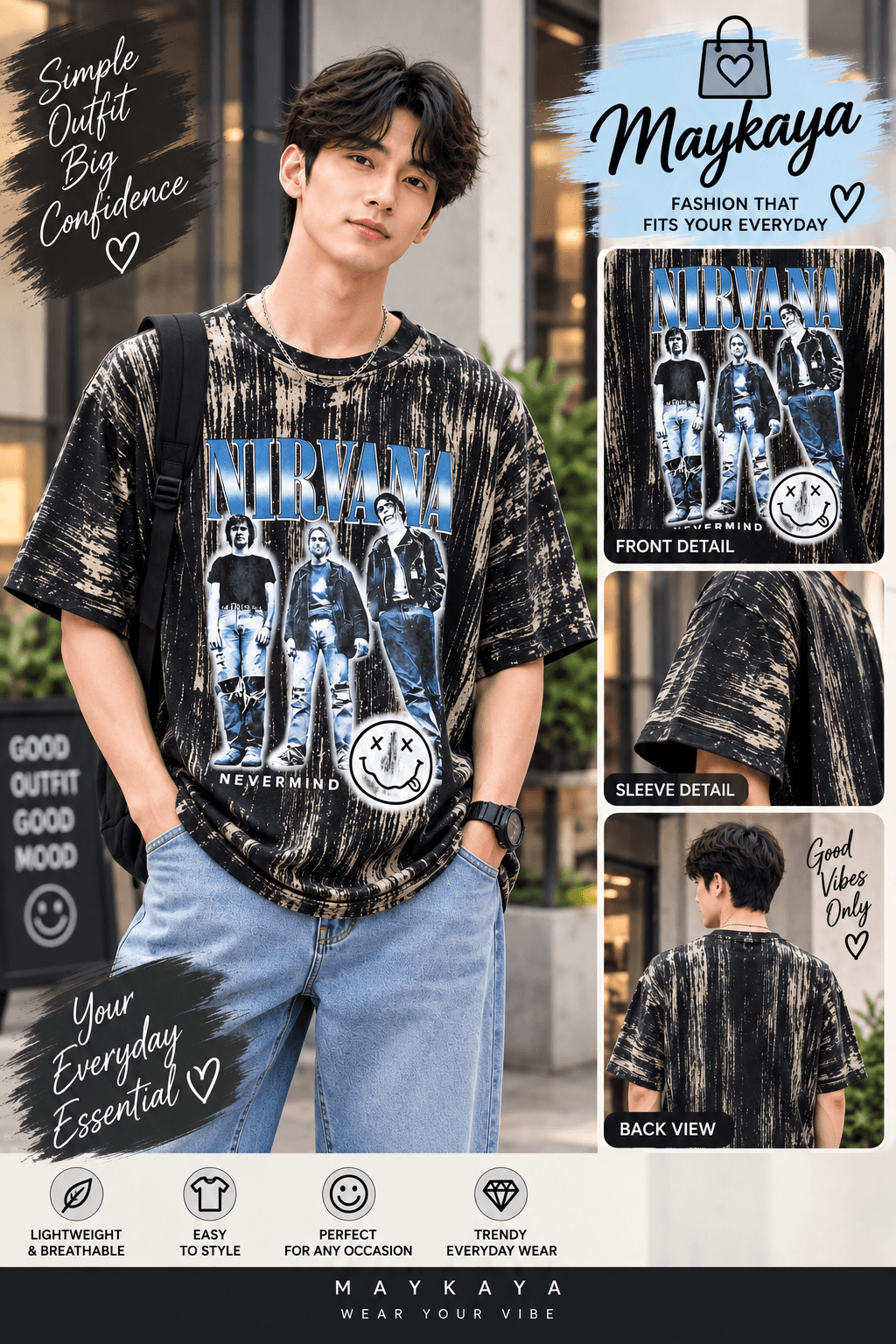 ACID WASH T-SHIRT FREESIZED