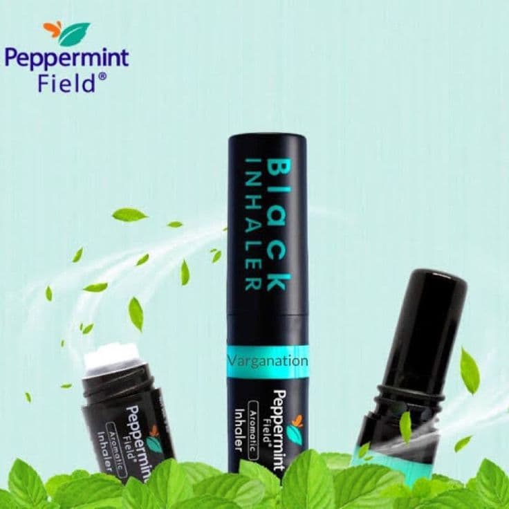 Peppermint Field Black Inhaler Mentol
